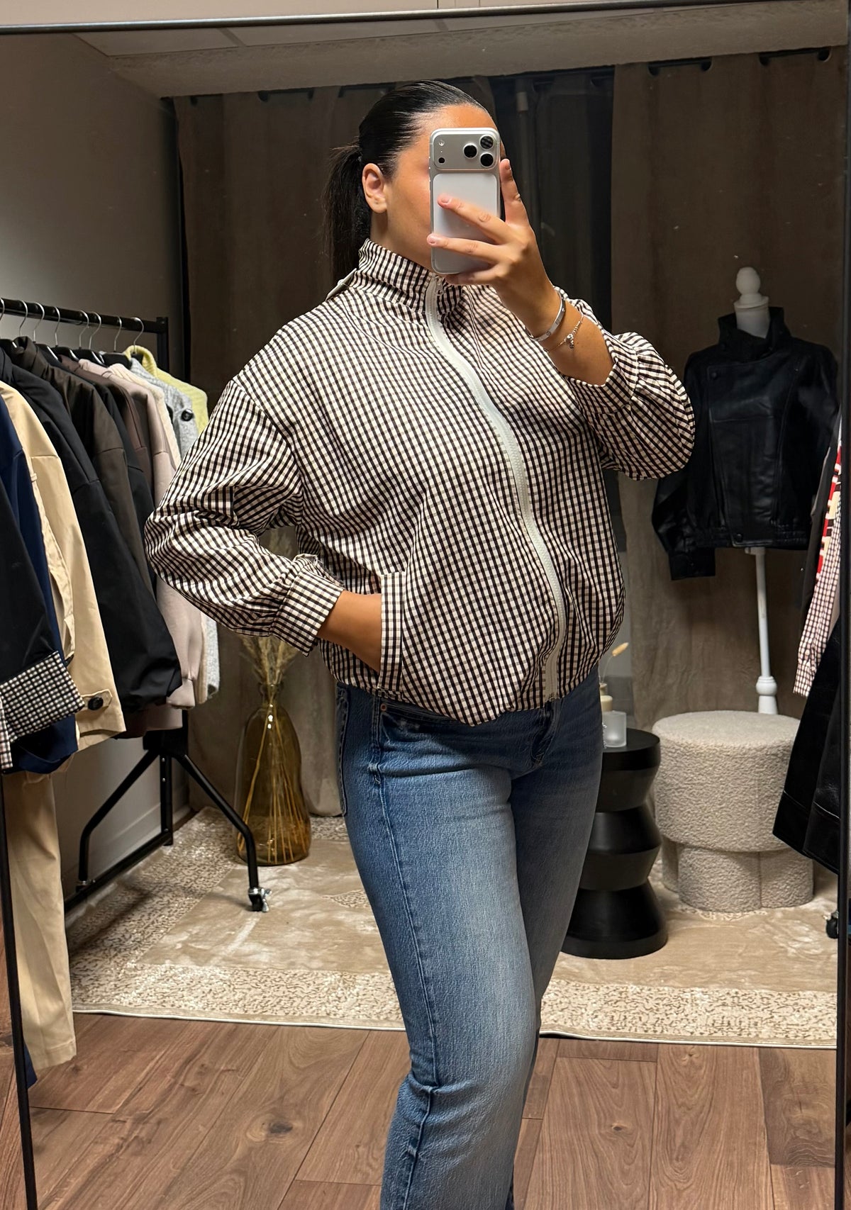 Veste à carreaux