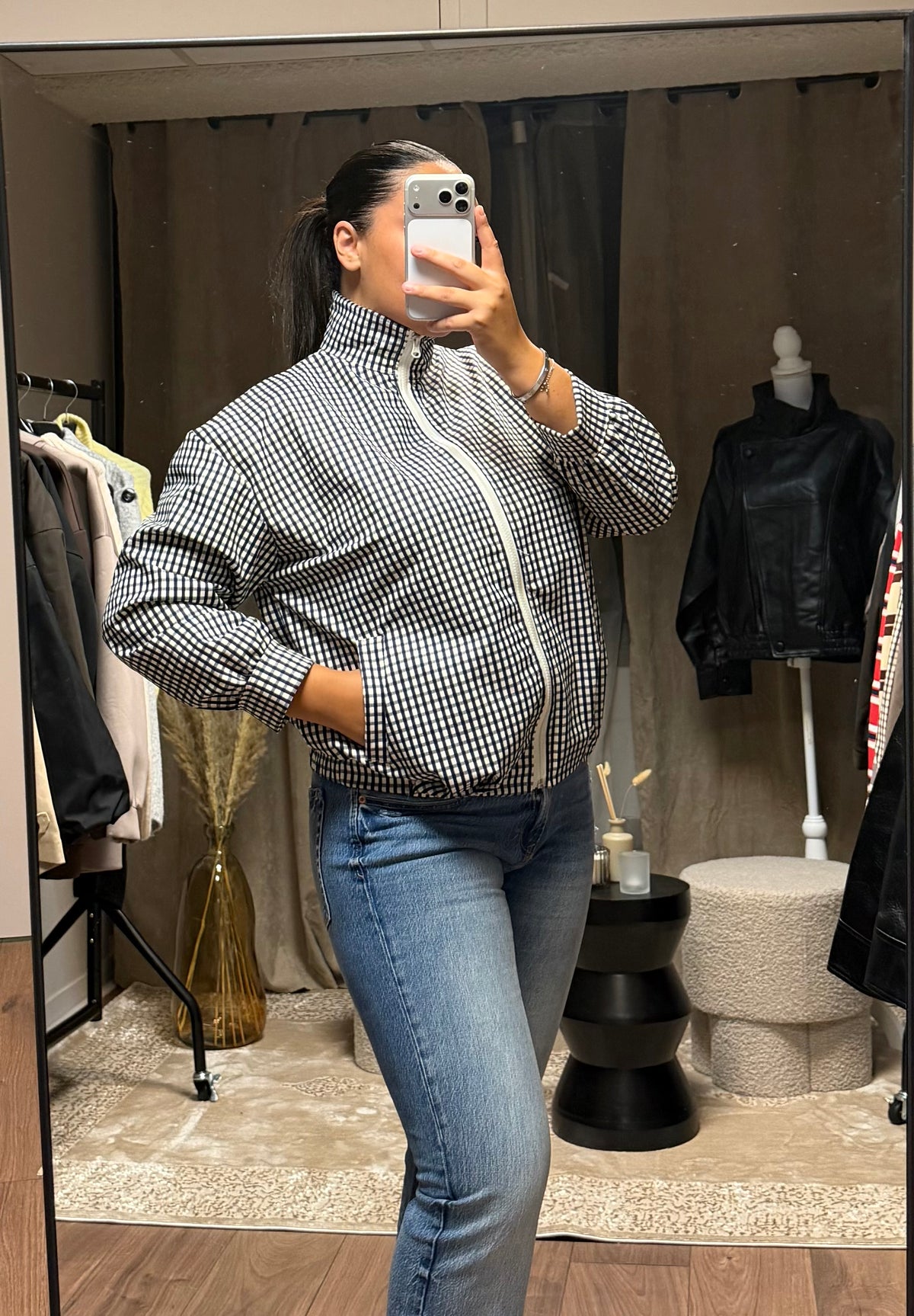 Veste à carreaux