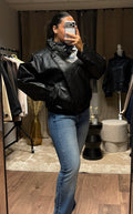 Veste similicuir black