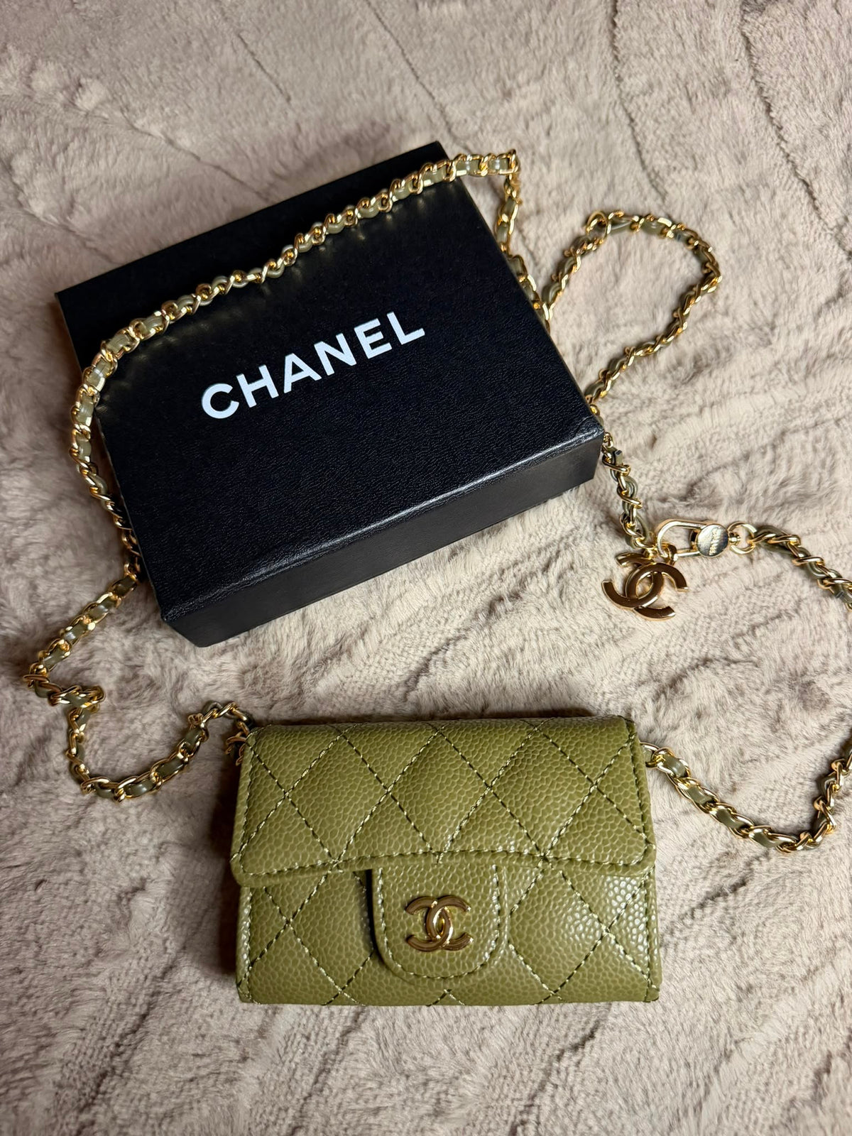 Mini Sac Chanel Kaki