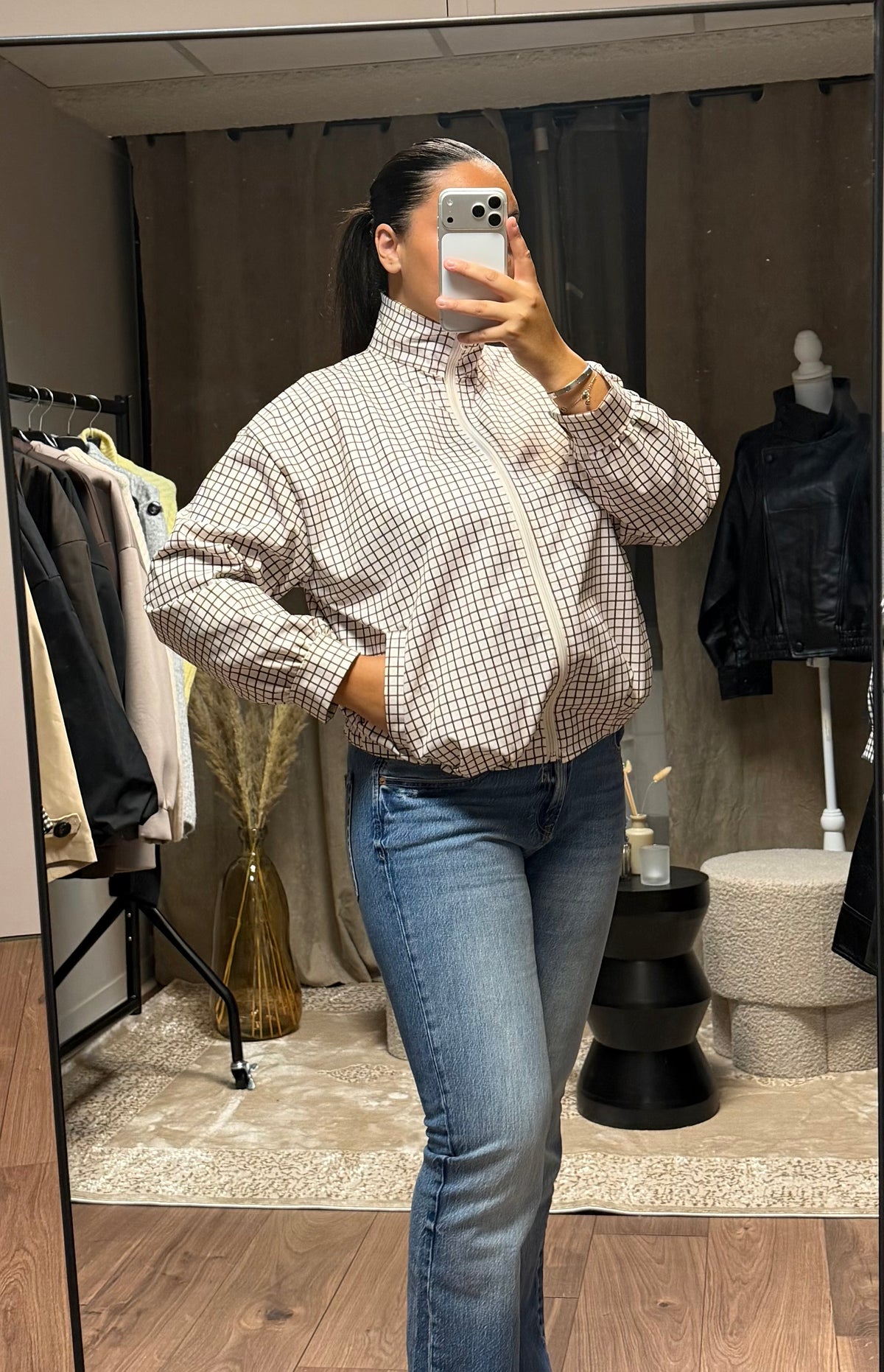 Veste à carreaux