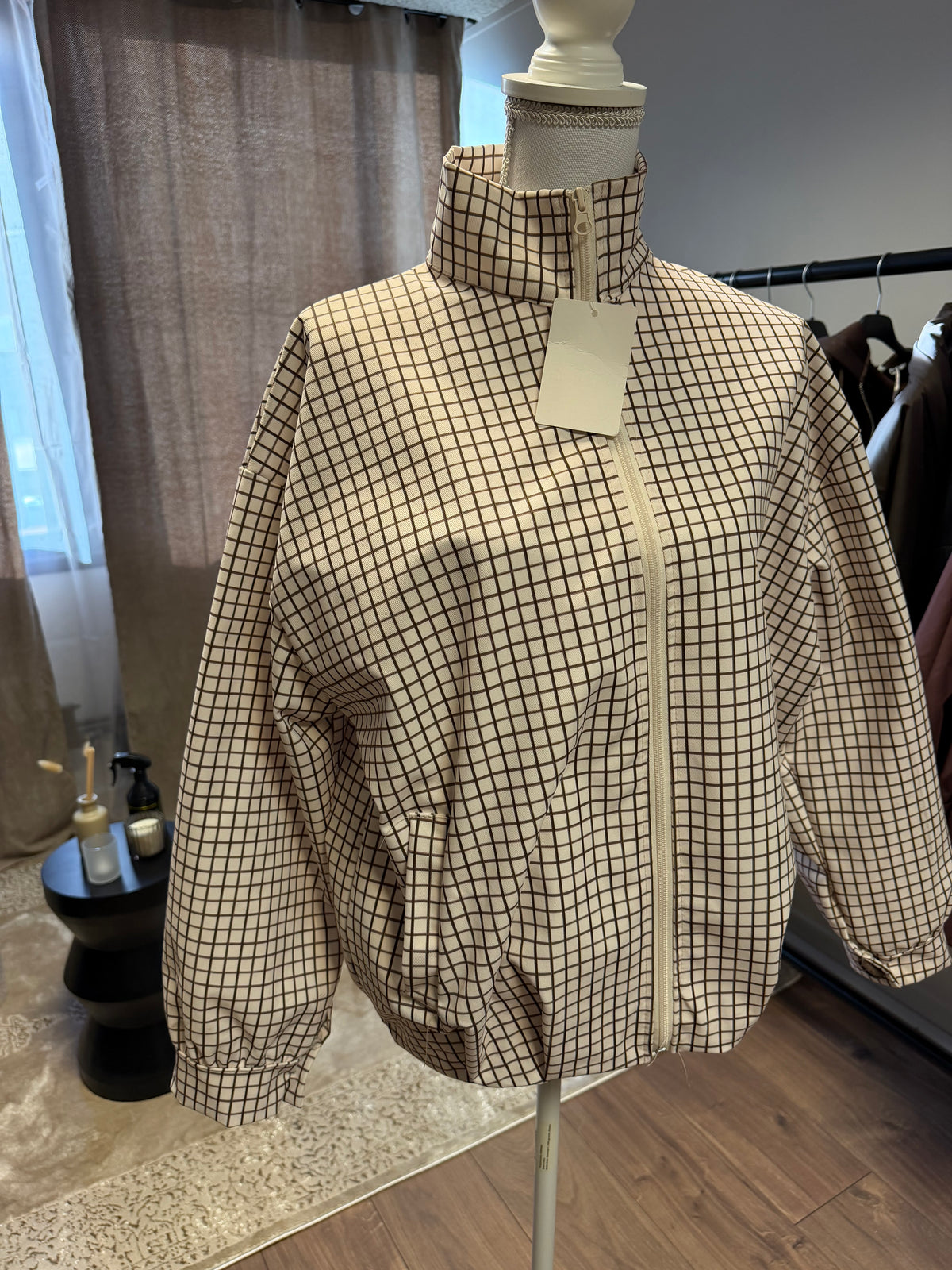 Veste à carreaux